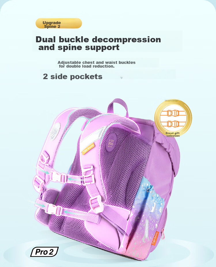 TigerFamily Elementary School Backpack for Grades 1-5, Children's School Bag for Boys And Girls, Spine-Protecting Large Capacity Double Shoulder Bag 7