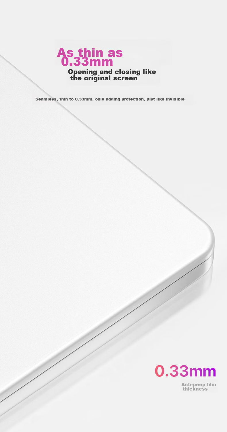 BIAZE Privacy Screen Protector for Apple Macbook Air/Pro, 13.3-Inch Laptop Screen Magnetic Anti-Peeping Film, Detachable Privacy Protection Film, Universal Easy-To Scratch-Resistant 13