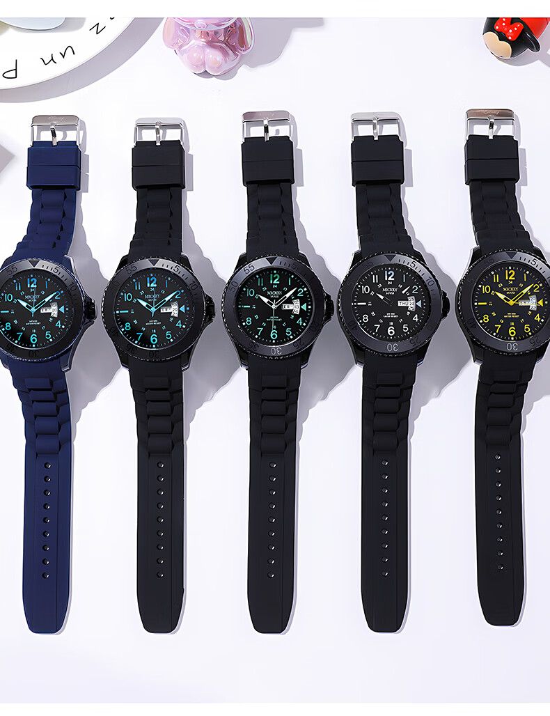 Disney Children's Watch for Elementary School Boys, Middle School And High School Students, Sports Waterproof Luminous Watch for Teenage Boys 6