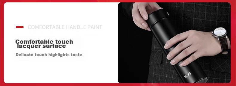 Ranye Custom Insulated Mug for Students, 316L Stainless Steel Tea Cup, 500ml, R3686, White, for National Day And Wedding 4
