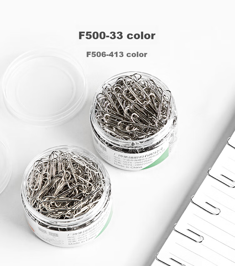 GuangBo 3-Tube Pack, 3# Paper Clips, 600 Pieces, Office Supplies, 29mm Metal Paper Clips, Nickel-Plated, Rust-Resistant, 200 Pieces/tube, ZD5314 2