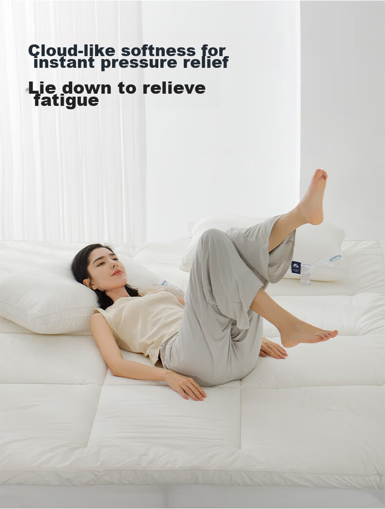 Anmino Anti-Mite Antibacterial Mattress Pad, Soft Mat for Home Use, Anti-Mite Tatami Mat 10