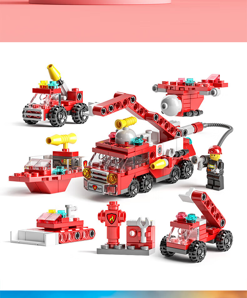 SHANGYUN Building Block Assembly Model, Small Particle Special Police Car Toy, Birthday Gift for Boys And Girls Aged 6-8 5