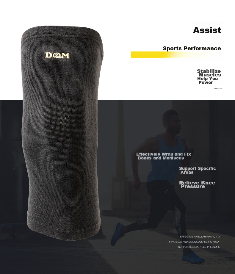D&M Japanese Imported Knee Brace Professional Sports Knee Support for Men And Women, Suitable for Basketball, Running, Hiking, Badminton, Meniscus Protection, Single Piece 5