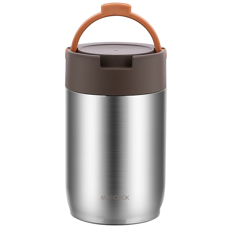 Maxcook 304 Stainless Steel Insulated Lunch Box with Handle 2L, Double-Layer Vacuum Insulated Container, Student Bento Box MCTG2050