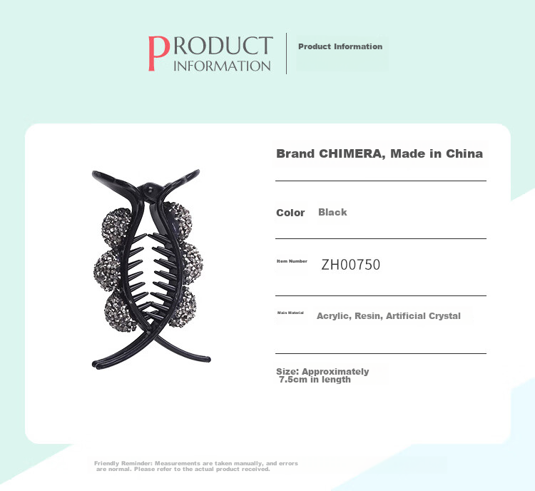 CHIMERA Large Internet-Famous Shark Clip Hair Accessory, Bow Claw Clip, Back of Head Hairpin, Hair Barrette for Women, Mid-Autumn Festival Gift 17