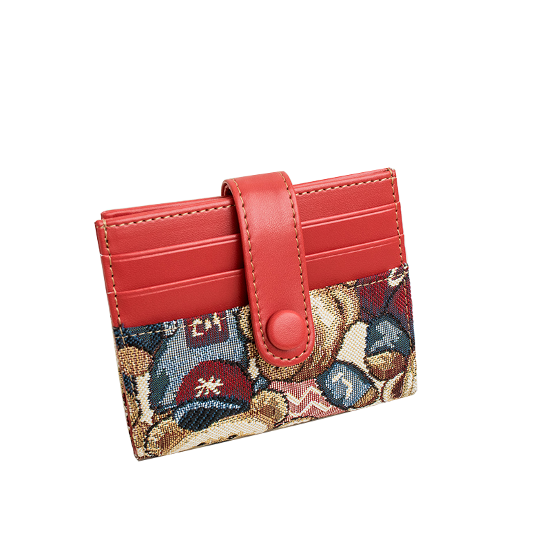 Xiaoxiongyilian Card Holder for Women, Multi-Slot Ultra-Thin Large Capacity Coin Purse, Cute High-End Compact Card Case, Trendy Valentine's Day Gift