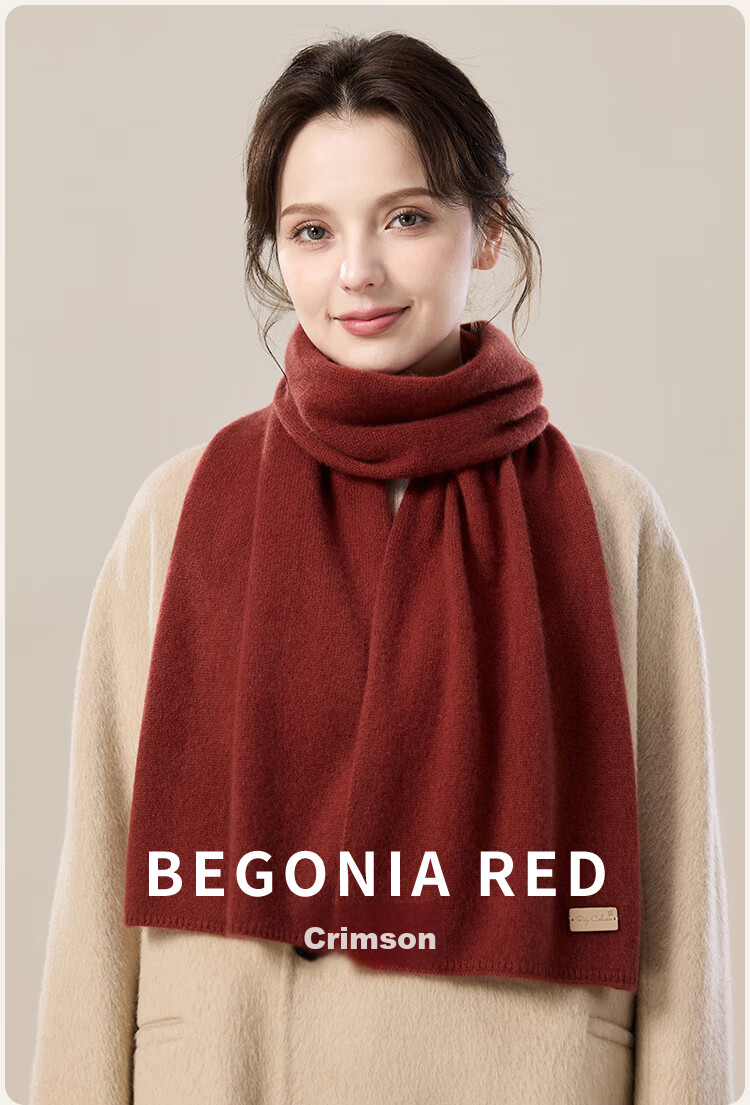 JIUMU 100% Cashmere Scarf for Women, Autumn And Winter Warm Neck Warmer, Gift for Women And Mothers, National Day And Birthday Present, Gift Box Set 25