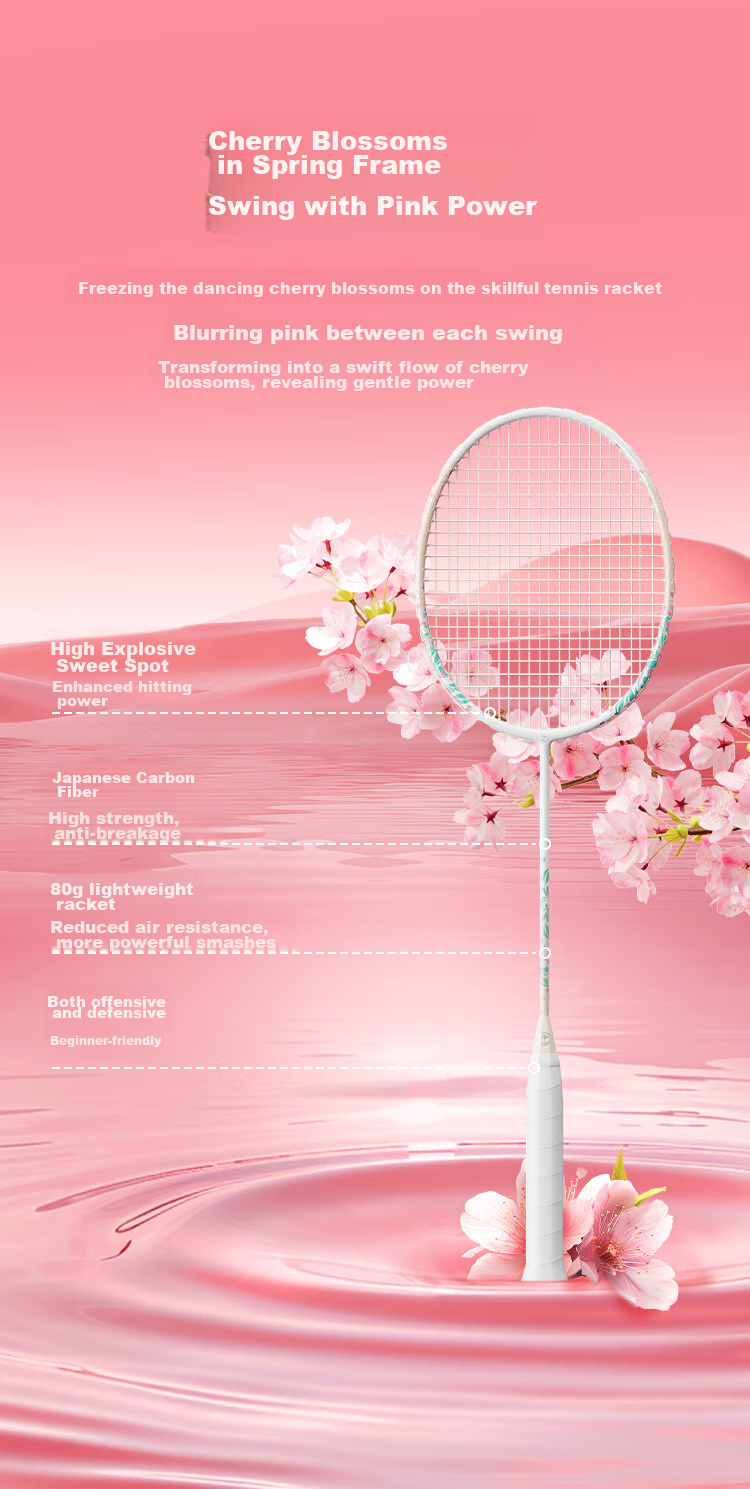 JD Original Full Carbon Badminton Racket, Balanced Blade Single Racket Liuying, Free Grip Tape Included 3
