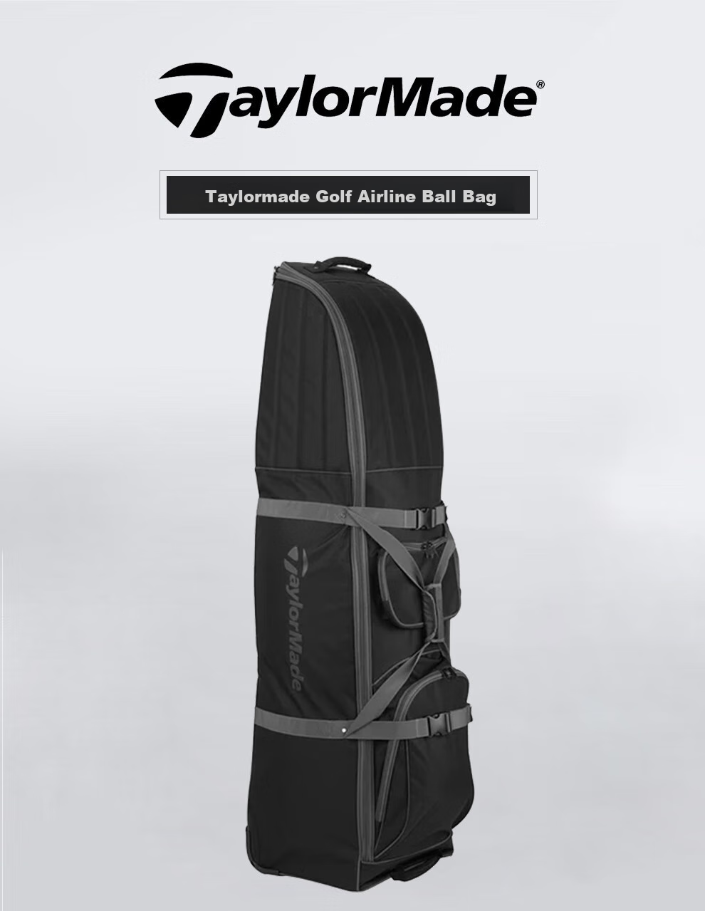Taylormade Golf Travel Bag, New Model with Wheels, Large Capacity Travel Golf Bag N89462 Airplane Bag 1