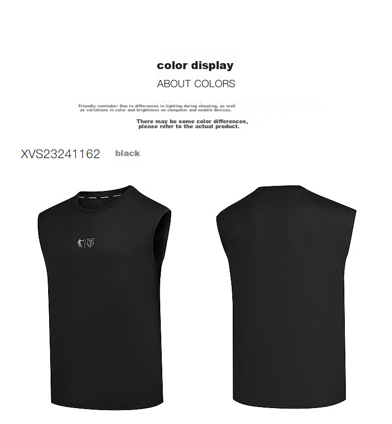 QIAODAN Men's Tank Top, Summer Sports Quick-Dry T-Shirt, Moisture-Wicking Sleeveless Basketball Jersey, Fitness Workout Shirt 14