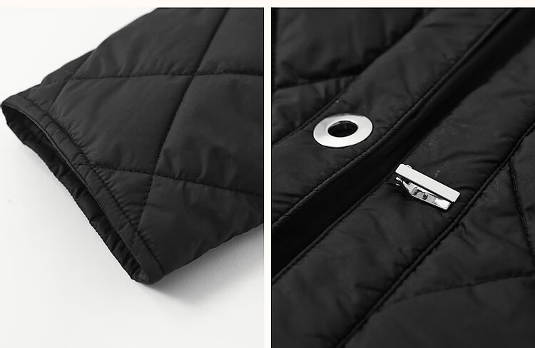 Dme [Laoqian Yinxiang] Winter Luxury Matte Light Luxury 400T Spring Yarn Diamond-Quilted Women's Cotton Jacket 9