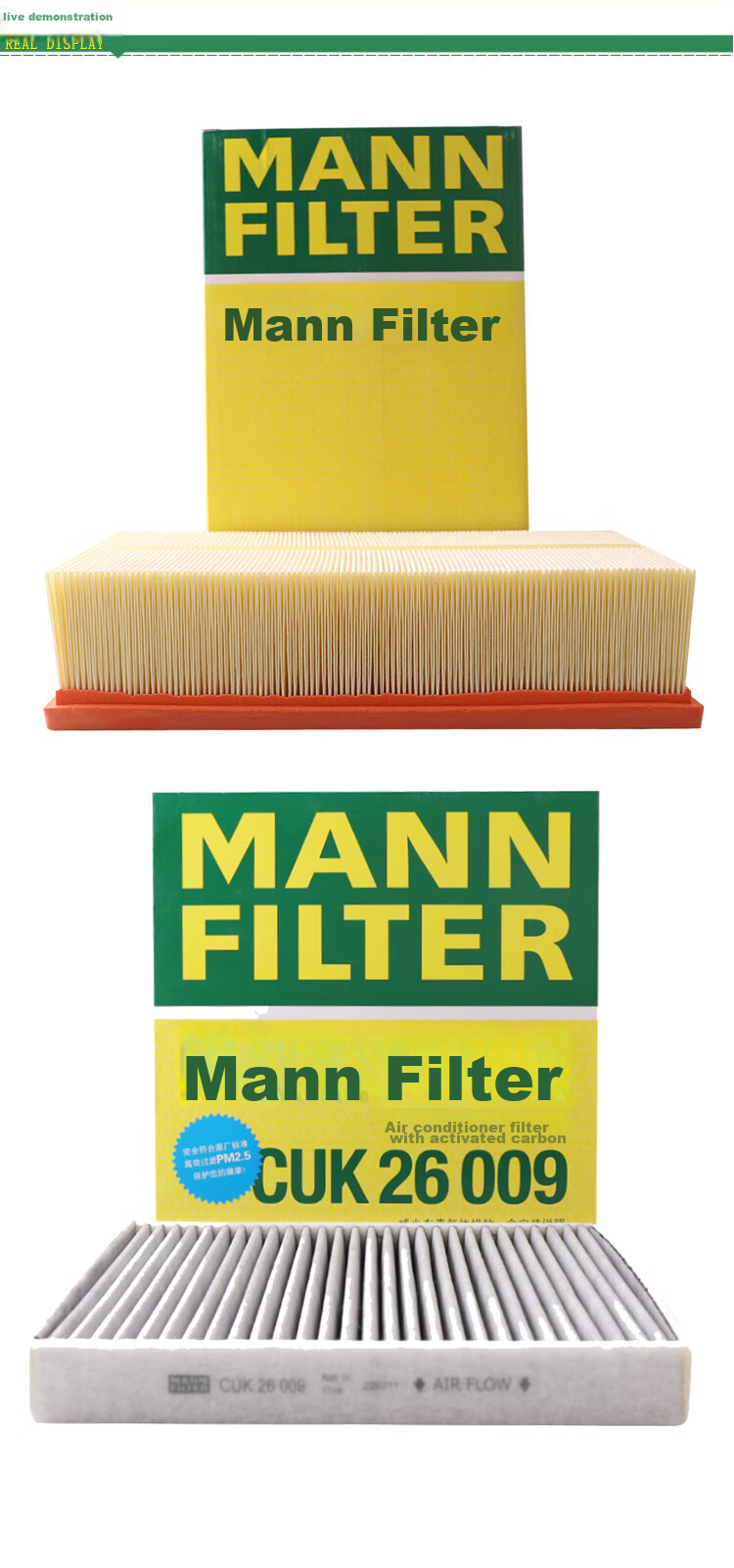 MANNFILTER Filter Set, Air Filter And Cabin Filter for Volkswagen CC, Magotan, Passat, Lingdu, Tiguan, Kodiaq, Skoda Superb A3 6