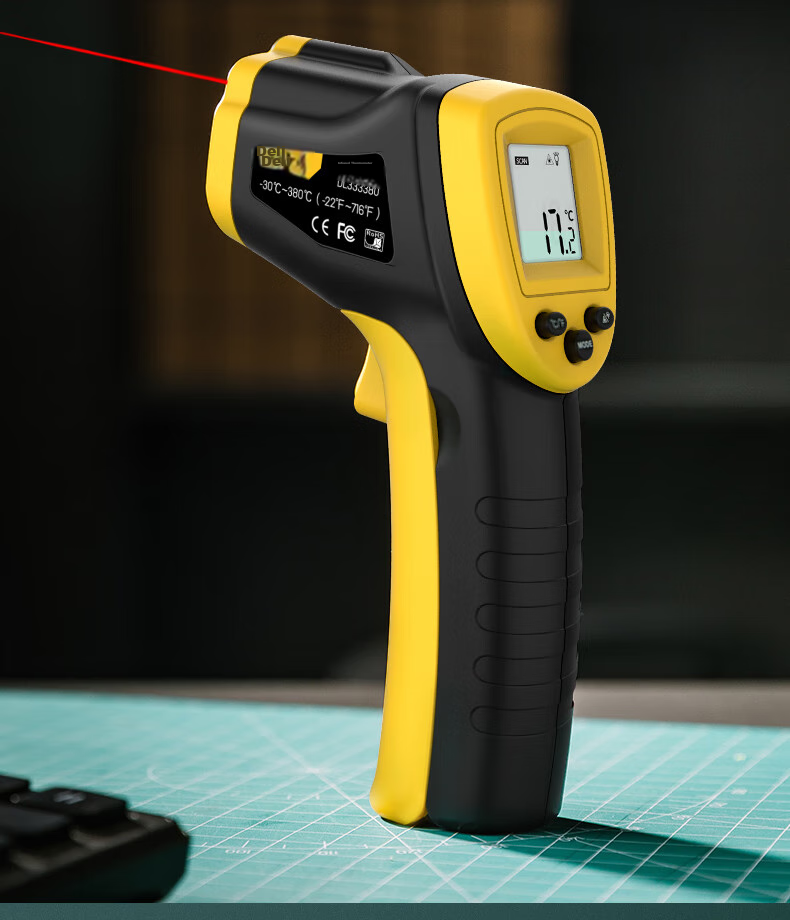 Deli Infrared Thermometer, Industrial High-Precision Temperature Gun, Kitchen Baking Water And Oil Temperature Meter 2
