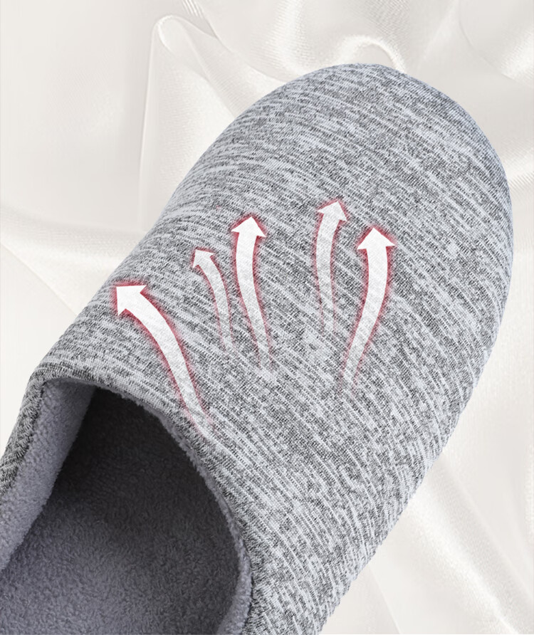 FOOTOPPO Slippers for Men, Japanese-Style Quiet Slippers, Soft-Soled Home Shoes for Women, Non-Slip Floor Slippers, Fabric Slippers for Indoor Use 6