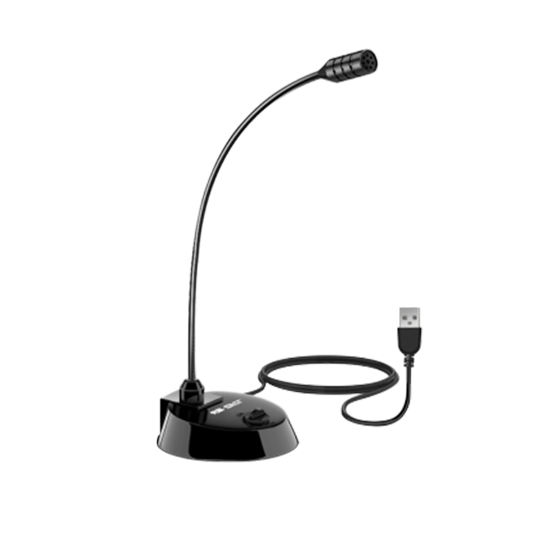 SAST 2-Meter Cable USB Microphone Computer Gooseneck Microphone Wired Desktop Laptop Online Class Video Conference Gaming Voice Recording Live Streaming Sound Internal Sound Card 039