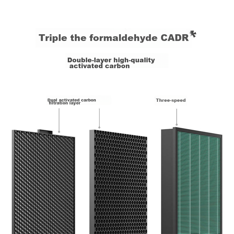 米家 小米空气净化器滤芯滤网 除甲醛增强版2只装 家用除甲醛除菌除烟味 适用净化器MAX增强版