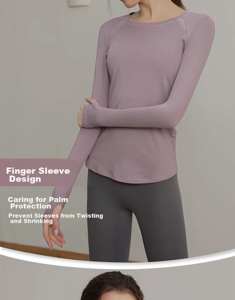 XUEXIMAN Yoga Wear for Women, Quick-Dry Sports Top, Slimming Long-Sleeve T-Shirt, Fitness Clothing, Running Professional Workout Wear, Autumn And Winter 7