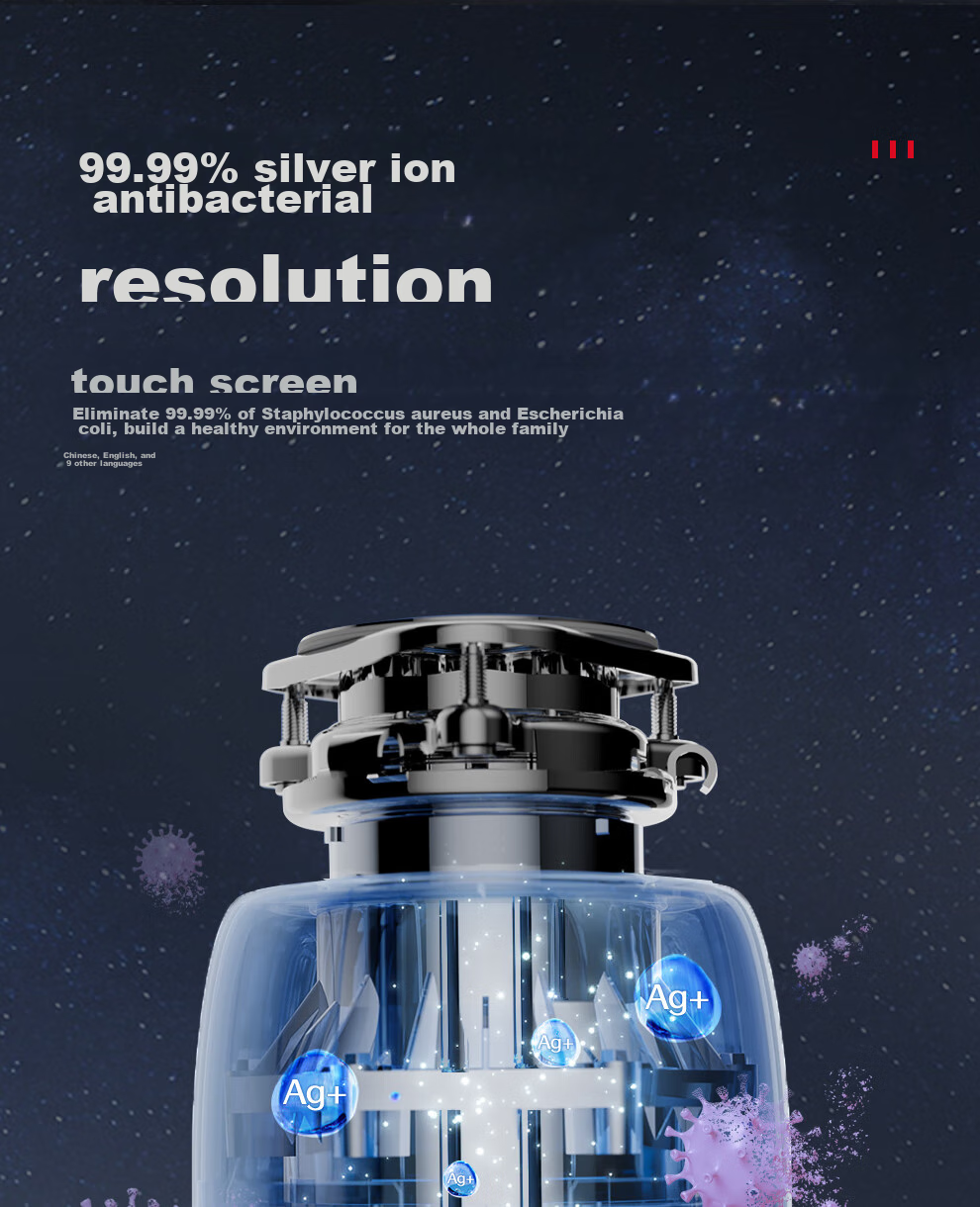 Honeywell New National Standard Dual A-Grade Kitchen Waste Intelligent Garbage Disposal, 800W Fully Automatic Inlet X6PRO 13