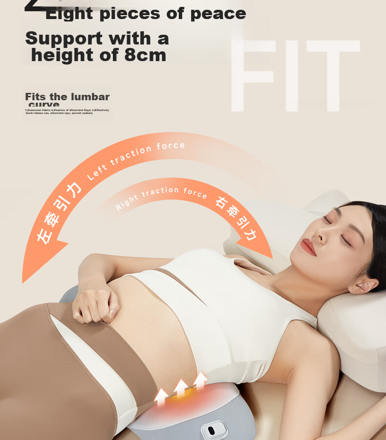 Silaiyi Lumbar Support Pillow, Back Cushion, Bed Back Pad, Pregnancy Waist Brace, Memory Foam Lumbar Pillow for Herniated Disc 3
