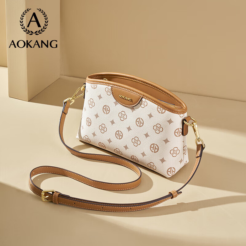 Aokang Women's Bag 2026 New Retro Small Square Phone Bag Luxury Crossbody Shoulder Bag Birthday Gift for Wife and Mom