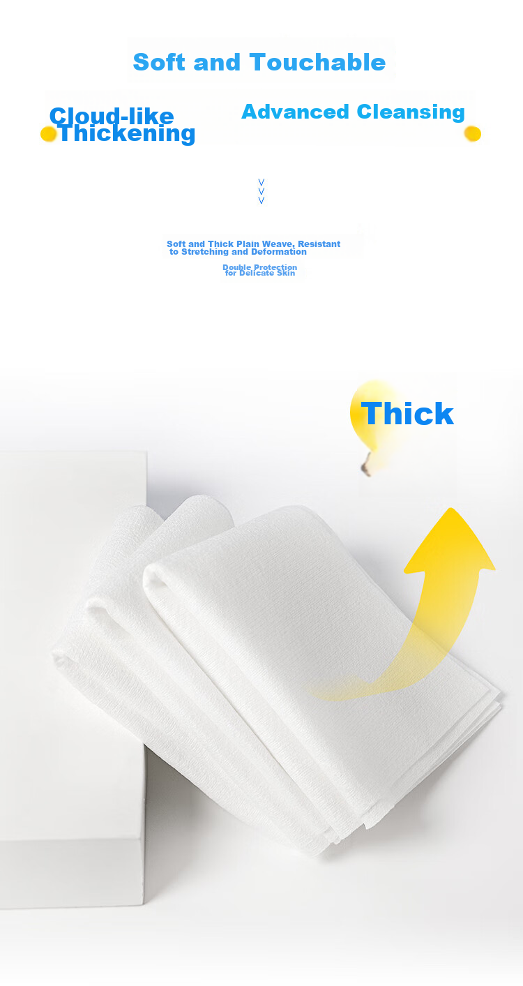 ITO Disposable Facial Cleansing Wipes, Pull-Out Style, 80 Sheets * 3 Packs, Makeup Remover, Wet And Dry Use, Soft Cotton Wipes, Gift for Wome 6