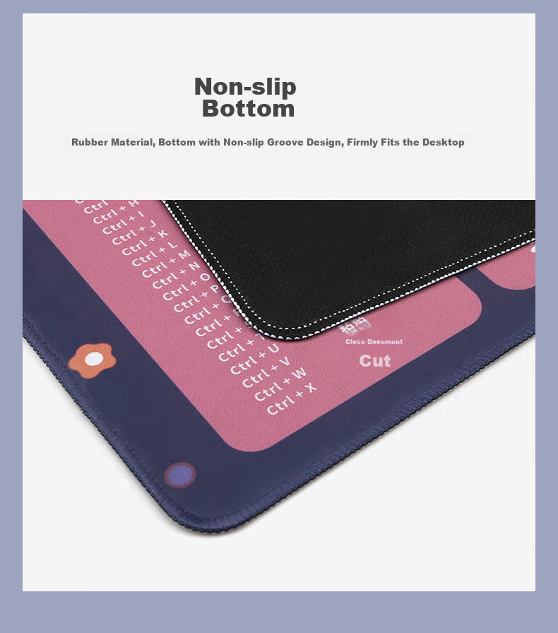Rantopad H3+ Edge-Locked Mouse Pad Medium Size Non-Slip Gaming Desk Mat for Computer Office 5
