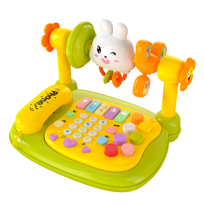 Kuangyeqishi Children's Toy Simulated Telephone Landline, Toddler Piano Music Playing, Early Education Enlightenment Birthday Gift
