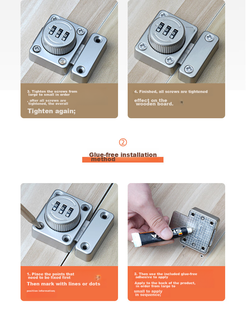 Dipuer Locking Drawer Latch, No Drilling Required, Refrigerator Door Lock, Cabinet Lock, Office Metal Cabinet Lock, Electrical Panel Lock Hardware 18