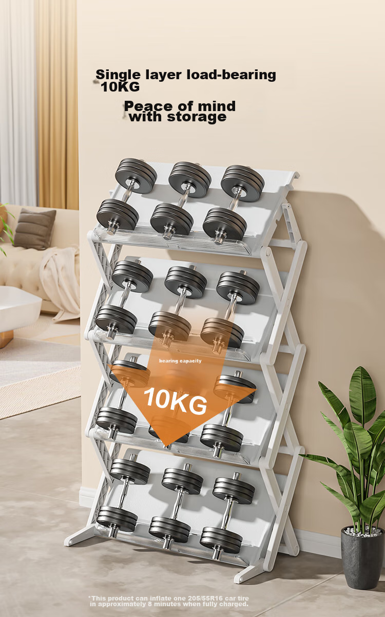 JD Original Shoe Rack, Shoe Storage Organizer, Space-Saving Entryway Shelf for Bathroom Slippers [No Installation Required] 8