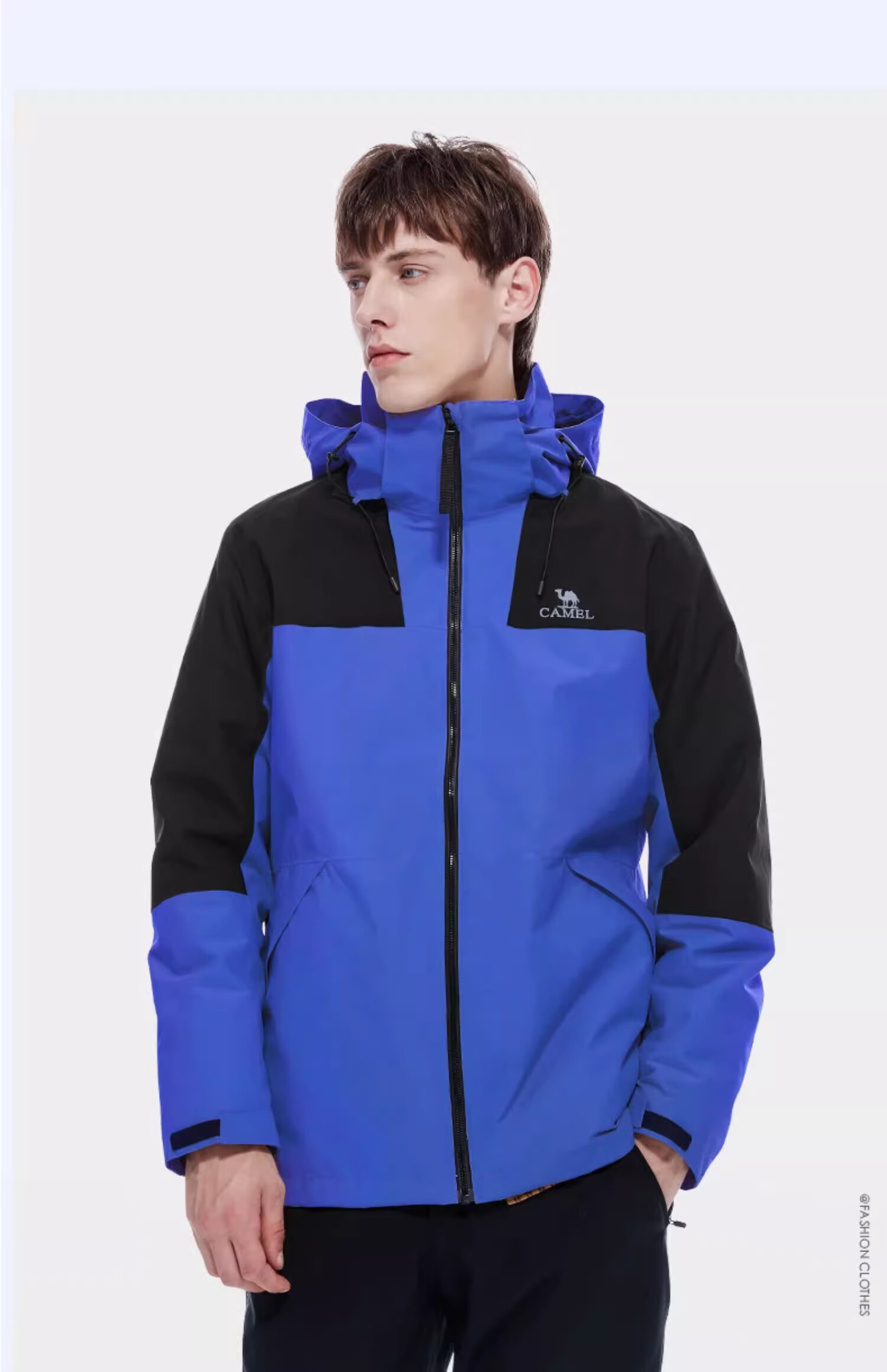 CAMEL Windbreaker for Men And Women, Couples Style, Moisture-Wicking, Cold-Resistant, Warm Fleece Three-In Mountaineering Jacket A1W13a1118 25