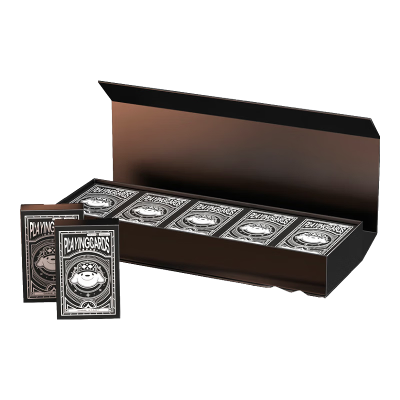 JD Original JOY Co-Branded Guandan Special Playing Cards, Black Core Anti-Peeping Poker Cards, Business Gift Elegant Gift Box Set of 10 Decks