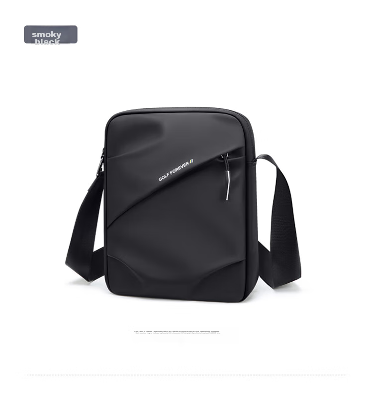 GOLF Shoulder Bag for Men, Trendy Crossbody Bag, IPad Phone Pouch, Water-Resistant Vertical Casual Commuter Small Square Bag for Me 21