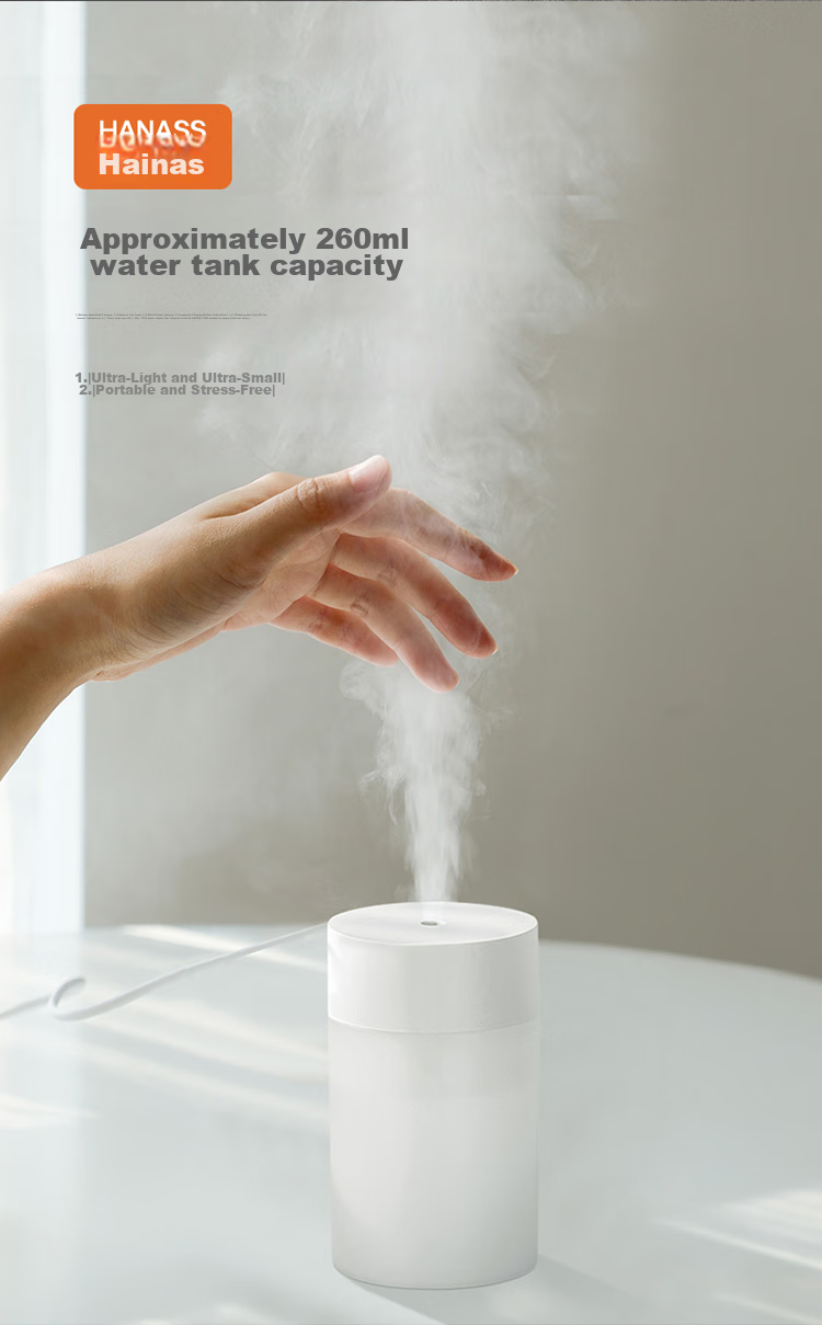 HANASS Desktop Humidifier, Compact Quiet Humidifying Companion for Rhinitis, Air-Conditioned Rooms, Home And Office Use, USB Plug-In Portable Car-Mounted MYX-109 38 Home Portable for Office Workers 7