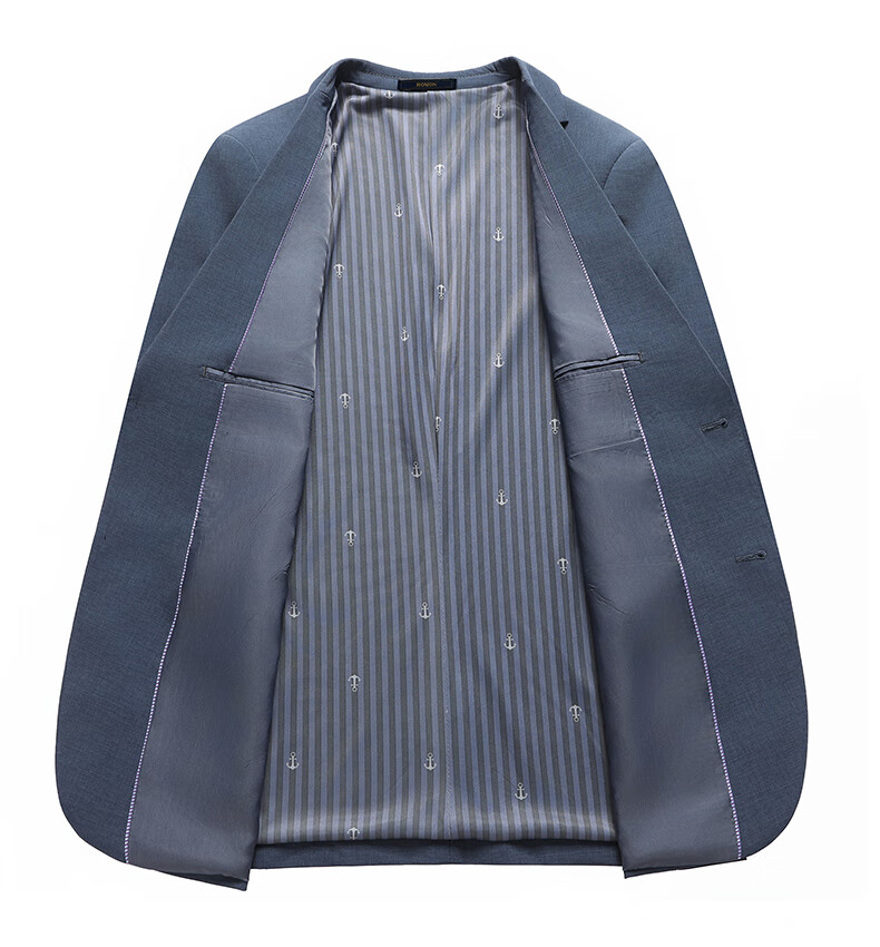 ROMON Men's Slim Fit Suit Jacket for Spring And Autumn, Business Casual Blazer for Young And Middle-Aged Professionals, Formal Wear Coat 4