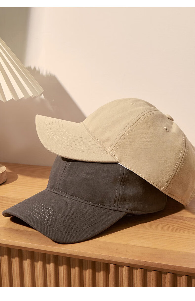 XUEXIMAN Solid Color Baseball Cap for Women, Deep Crown Sun Hat, Large Head Circumference, Face Slimming, Soft Top Duckbill Cap for Women 4
