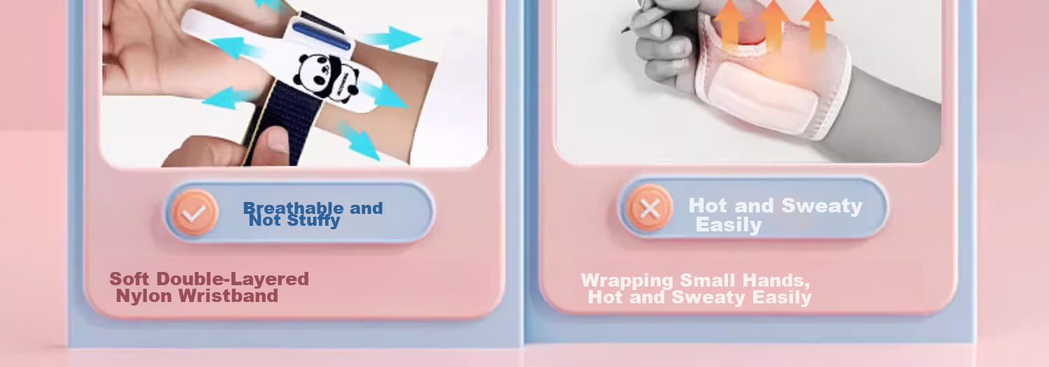 Wusheng Anti-Inward Hooking Wrist Corrector, Pen Grip Posture Hand Wrist Children's Writing Anti-Inward Hooking Fixator, Kindergarten Elementary School Beginner Pen-Handling Writing Correction Device, Anti-Hook Wrist Strap Miracle Tool Pen Control Training 10