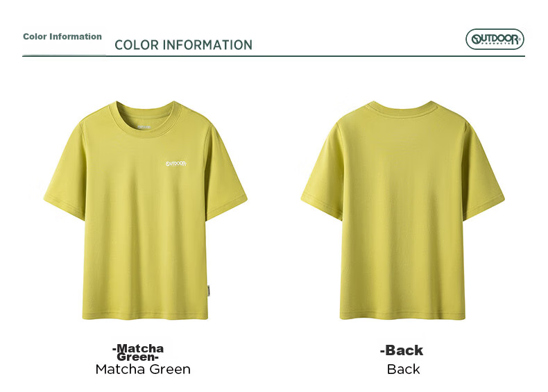 OUTDOOR PRODUCTS Women's Pure Cotton T-Shirt Spring Summer 2026 Breathable Couple Short Sleeve Light Spring Dopamine Rainbow T-Shirt OFTX422461 5