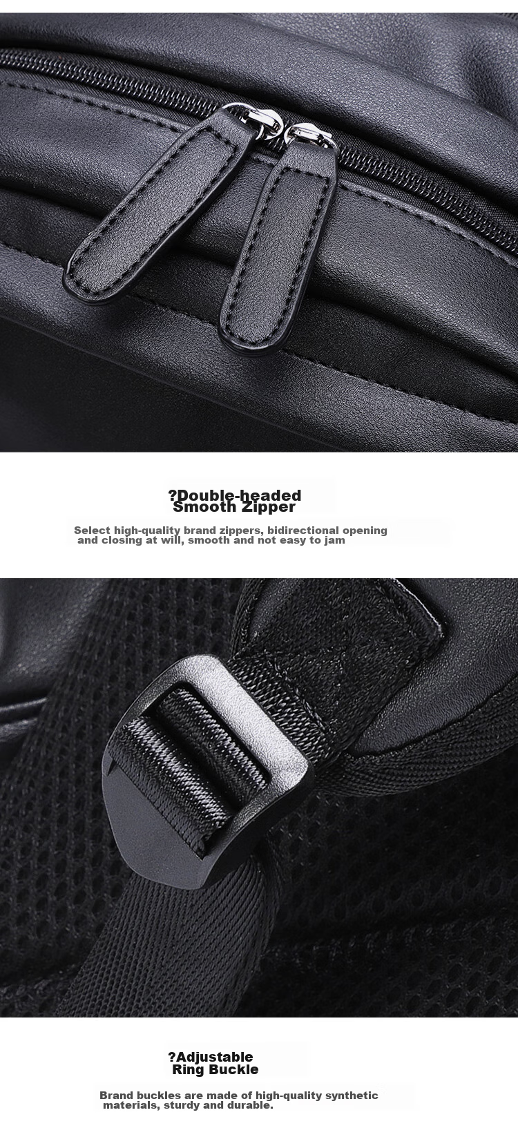 GOLF Men's Backpack, 14-Inch Laptop Bag, Soft Leather Travel Bag for Business Trips, Water-Resistant Casual Student Schoolbag 20