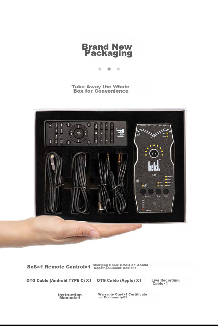 Ickb DBS Sound Card, Paul Capacitor Microphone Set, Mobile Phone Live Streaming, Computer Douyin Kuaishou Universal Host Singing, Quanmin K Song Recording, Live Streaming Equipment Complete Set with Microphones 19