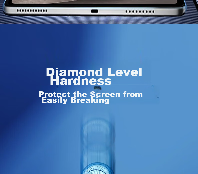 ESCASE Vivo Pad 3 Tempered Glass Screen Protector for Pad2/iQOO Pad 12.1-Inch 2023/24 Tablet Computer Film, Shatterproof, High-Definition Ultra-Thin Glass Protective Film, Transparent 5