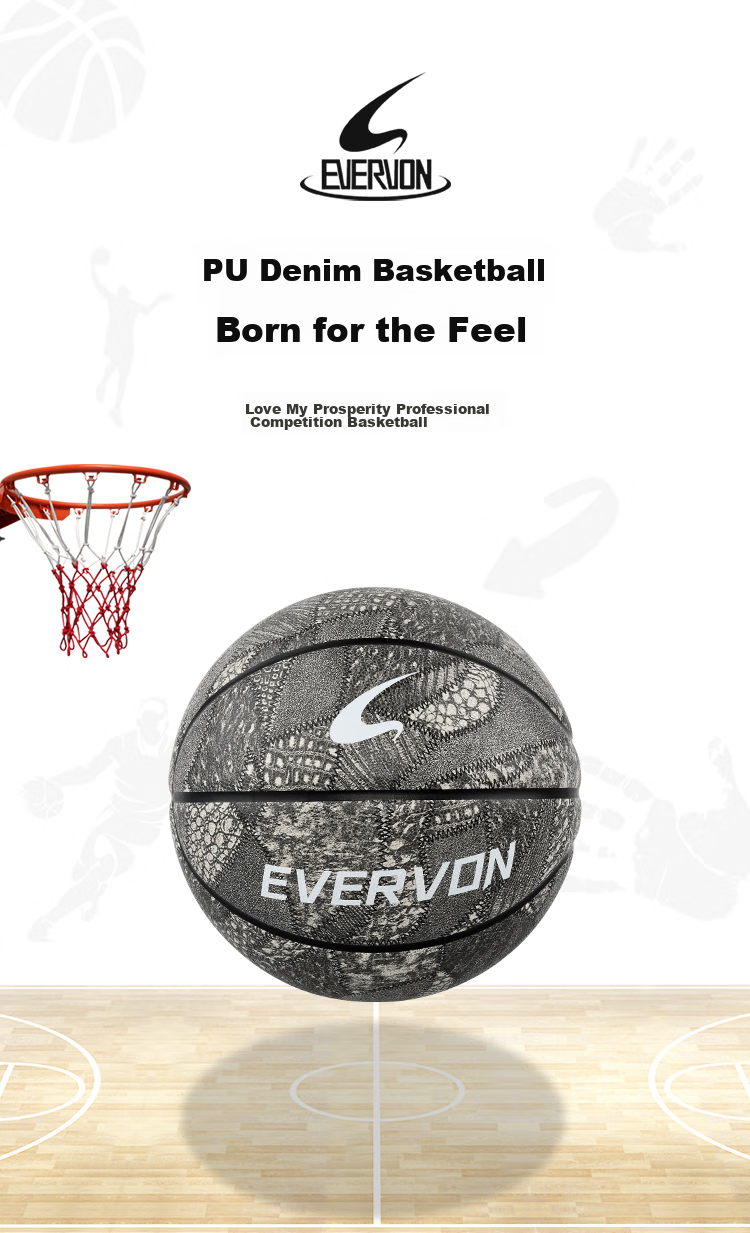 EVERVON Basketball Size 7 Official Game Ball for Adults, Children, Teenagers, High School Entrance Exam, Indoor And Outdoor Standard Size 7 Basketball PU EBP7-011 1