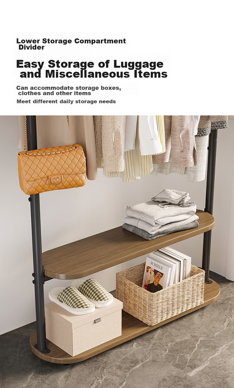 Yicainianhua Coat Rack, Floor-Standing Clothes And Hat Stand, Multifunctional Hanger, Bedroom Storage Rack, Clothes Drying Rack (Miqi) 2383 20