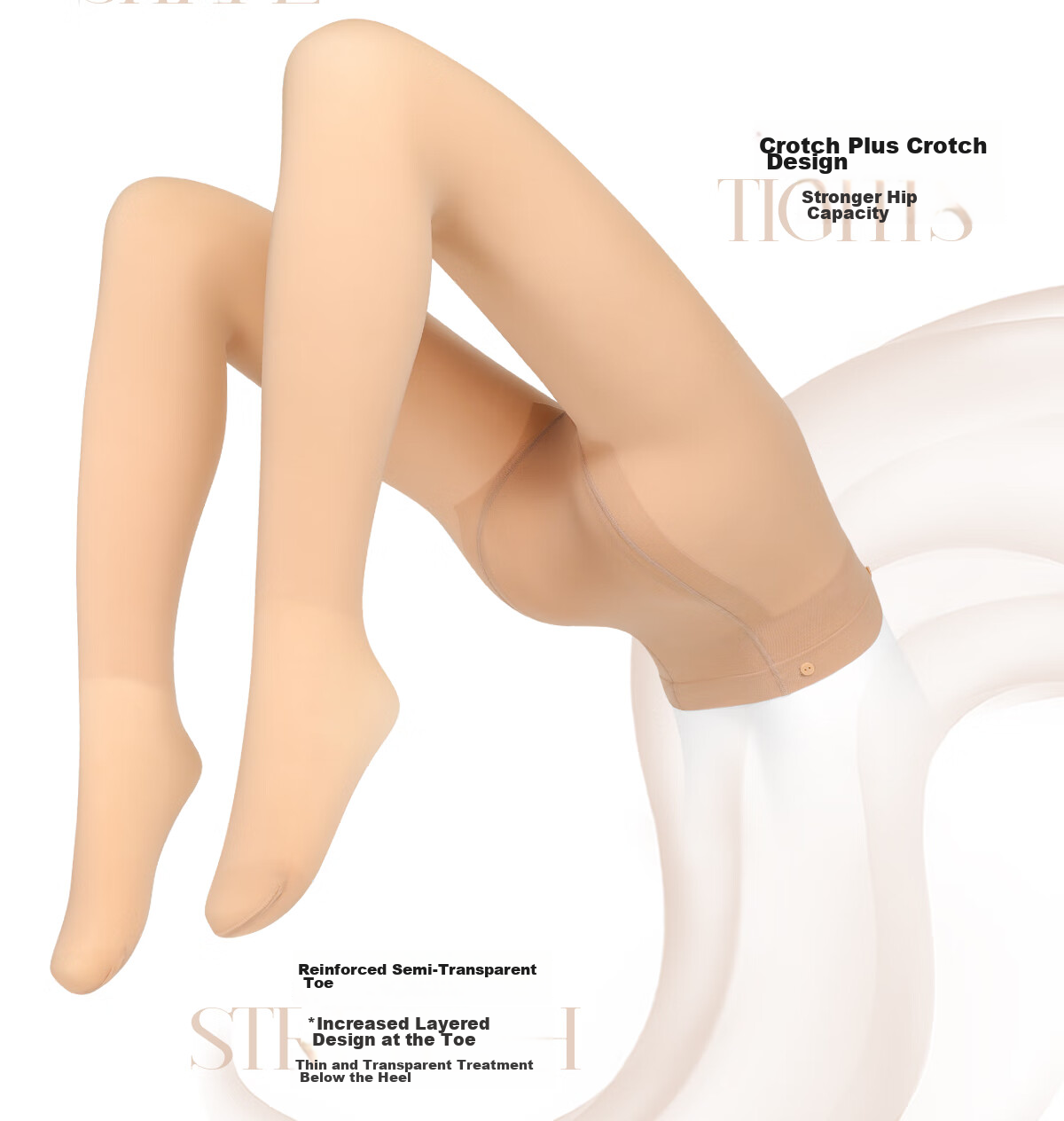 Limerence M [Milk Toast] Bare Leg Miracle, Autumn And Winter Thick Stockings, Base Layer Pants, 300g Thickened Fleece, Fair Skin Tone, One Size Fits All 13