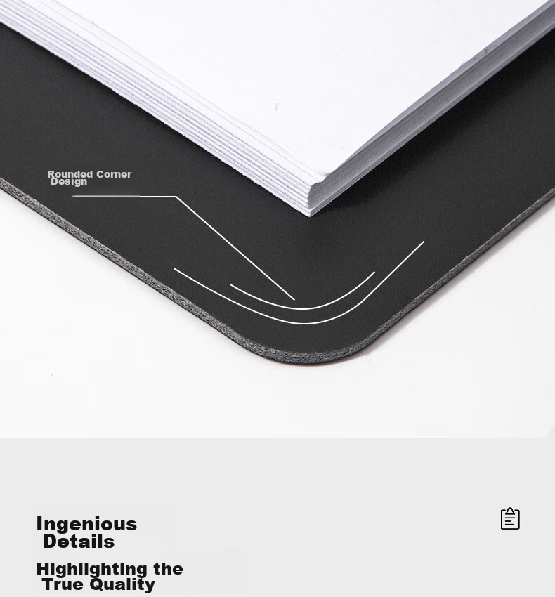 Deli A4 Landscape Folding Clipboard Meeting Folder File Organizer Student Poetry Recitation Contract Clipboard Exam Paper Storage Folder Menu Holder Office Supplies Fashionable 5011 Black 10