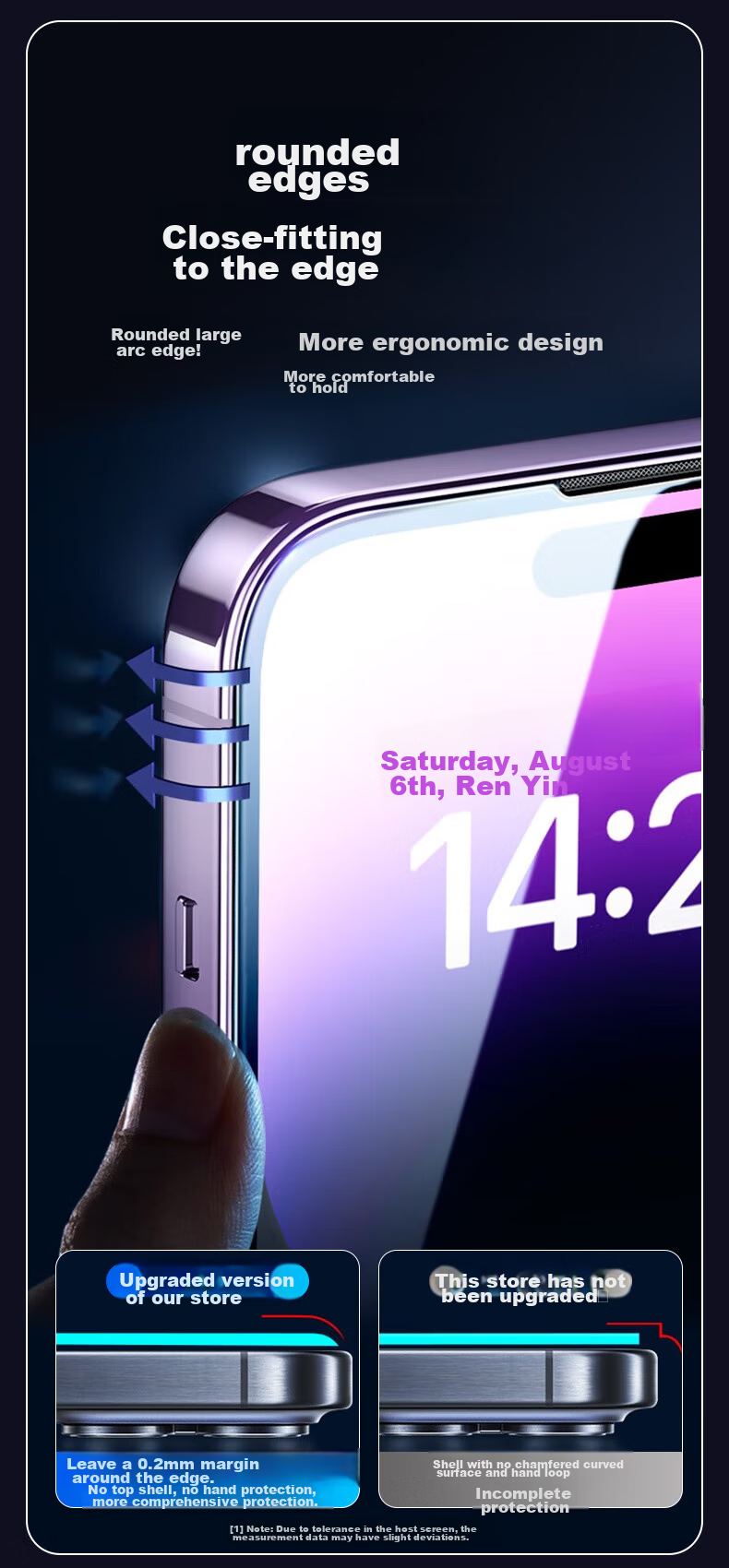 KOOLIFE [Two Pieces] Tempered Glass Screen Protector for IPhone 13 Pro Max, Compatible with Apple 14 Plus/Pro Max, Easy Installation, Dust-Proof, Earpiece Unobstructed, Full Screen, Ultra-Thin, HD Clear 9