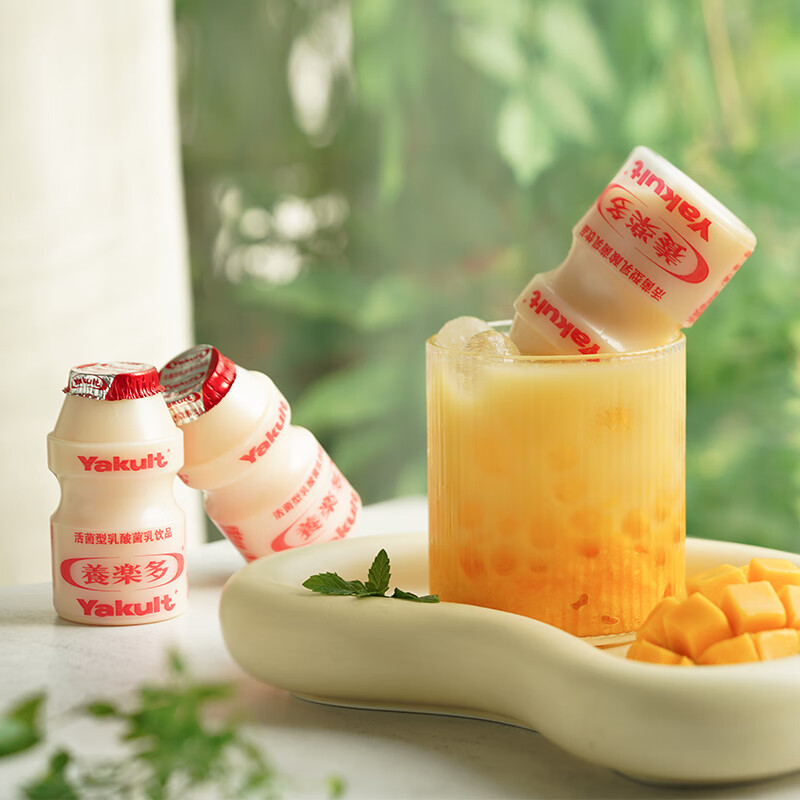 养乐多活菌型乳酸菌乳饮品100ml*5瓶原味低温乳酸菌饮料3件起售