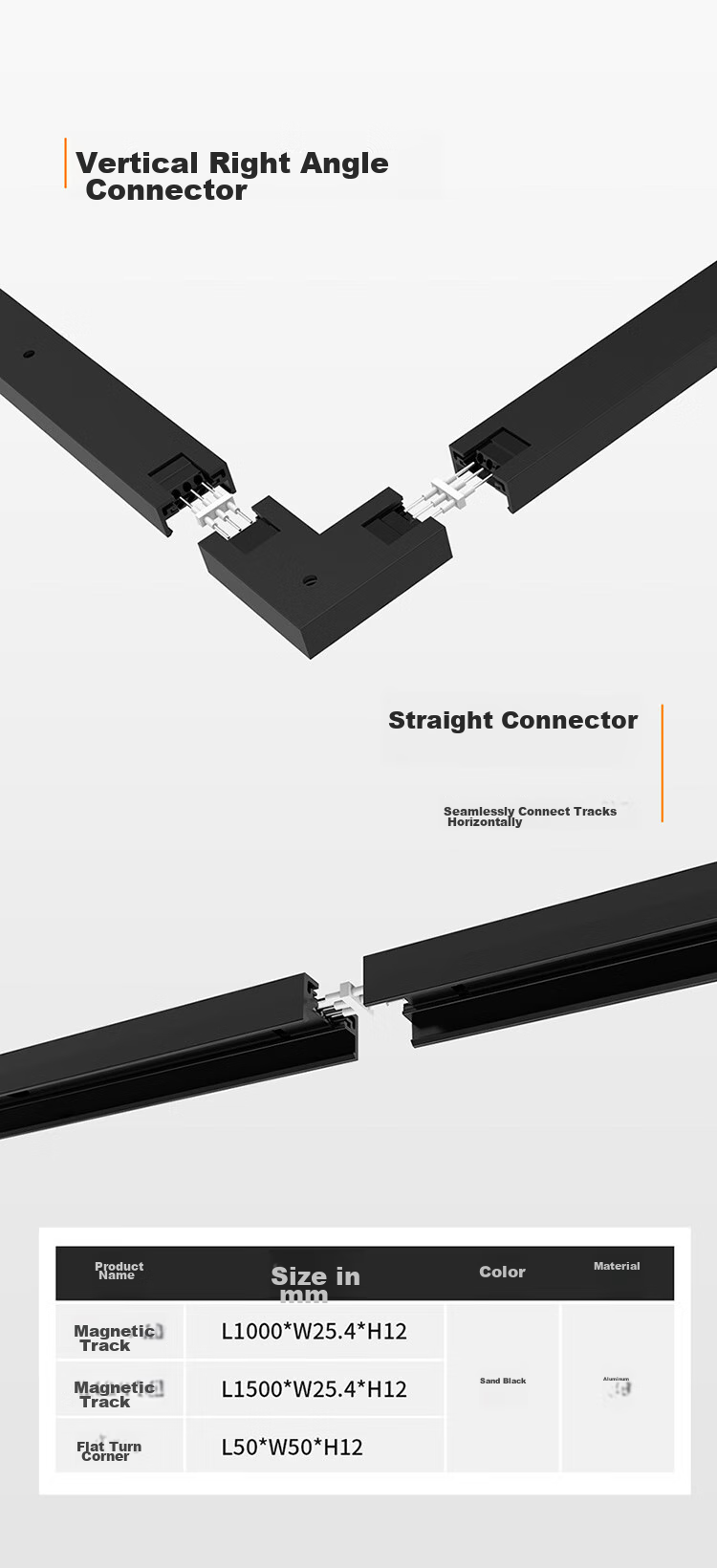 NVC Ultra-Thin Surface-Mounted Magnetic Track Light, LED Spotlight, Whole-House Lighting without Main Lights, Line Light [1.5-Meter Track] 9
