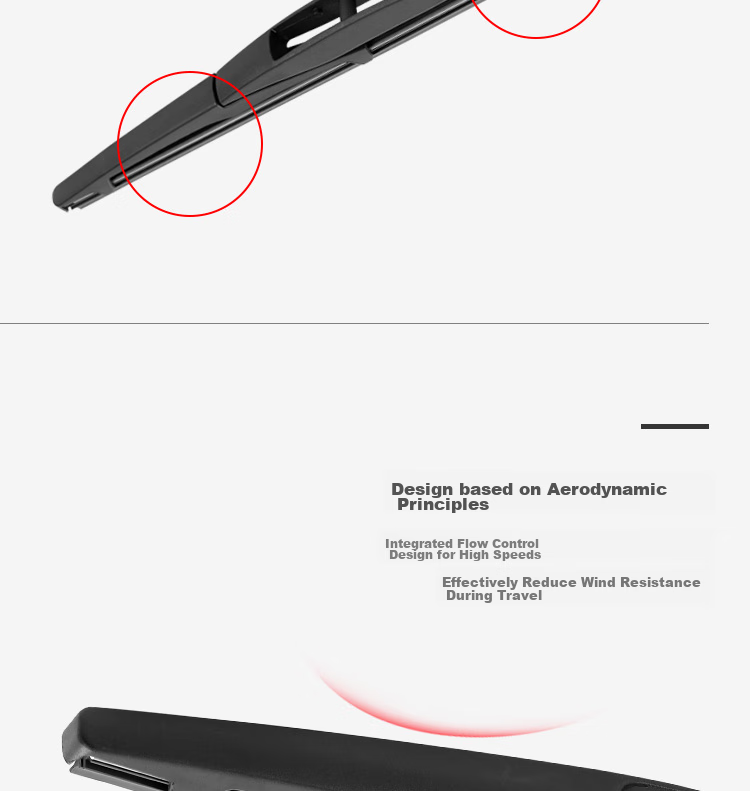 Meisim Netchi Series Rear Wiper Blade, for Honda CRV (2012-2016 Models), Rear Window Wiper Blade 2016, Single Piece 6