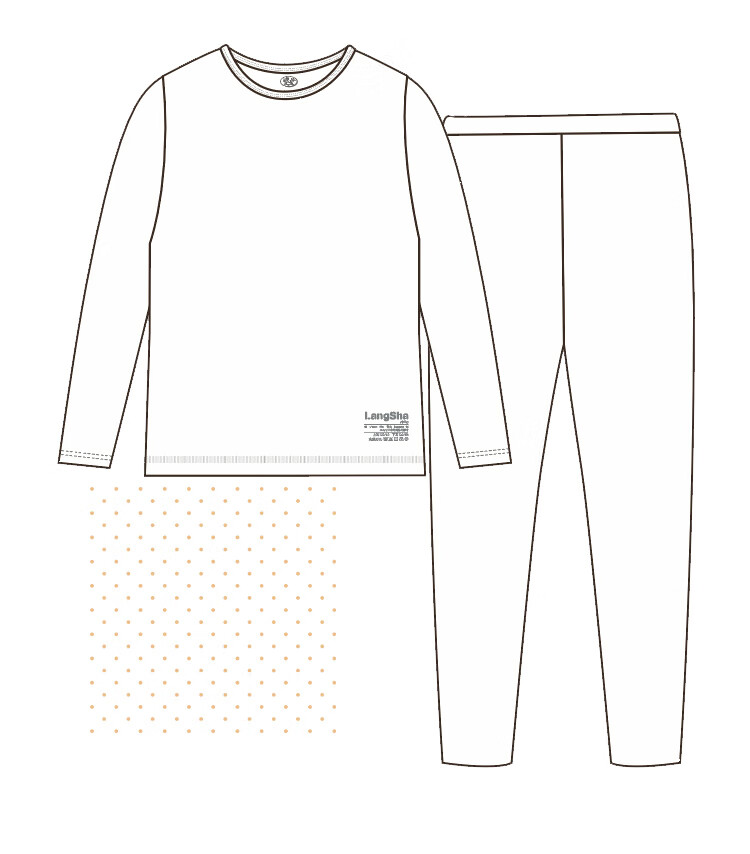 Langsha Children's Pajamas for Boys And Girls, All-Season Lycra Elastic Sleepwear for Older Kids, Baby Solid Color Youth Home Wear Underwear Set 11